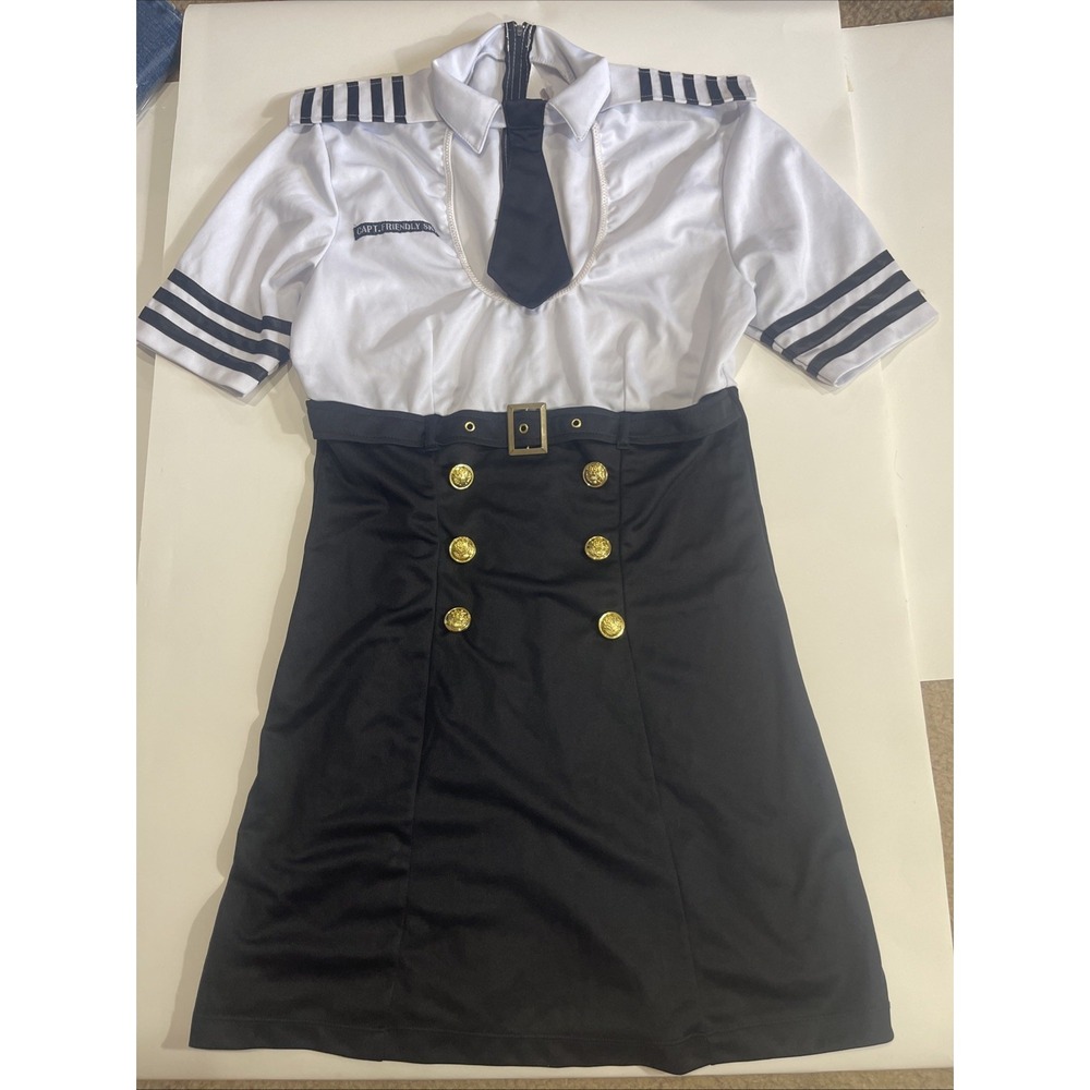 Capt. Friendly Sky Ladies Halloween Costume Large By Leg Avenue